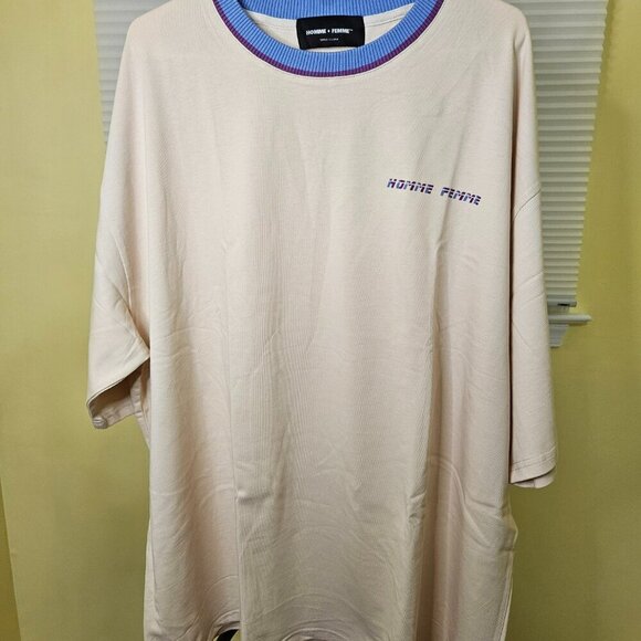 Homme + Femme Mens Shirt 3XL Heavyweight Logo Hip-Hop Urban Festival Drop NIB - Picture 2 of 10